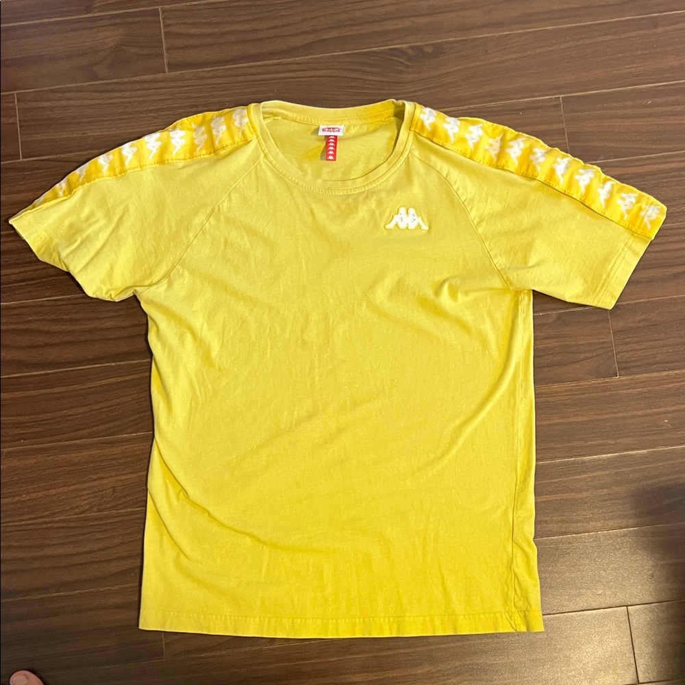 Kappa Bright Yellow Tee with Logo